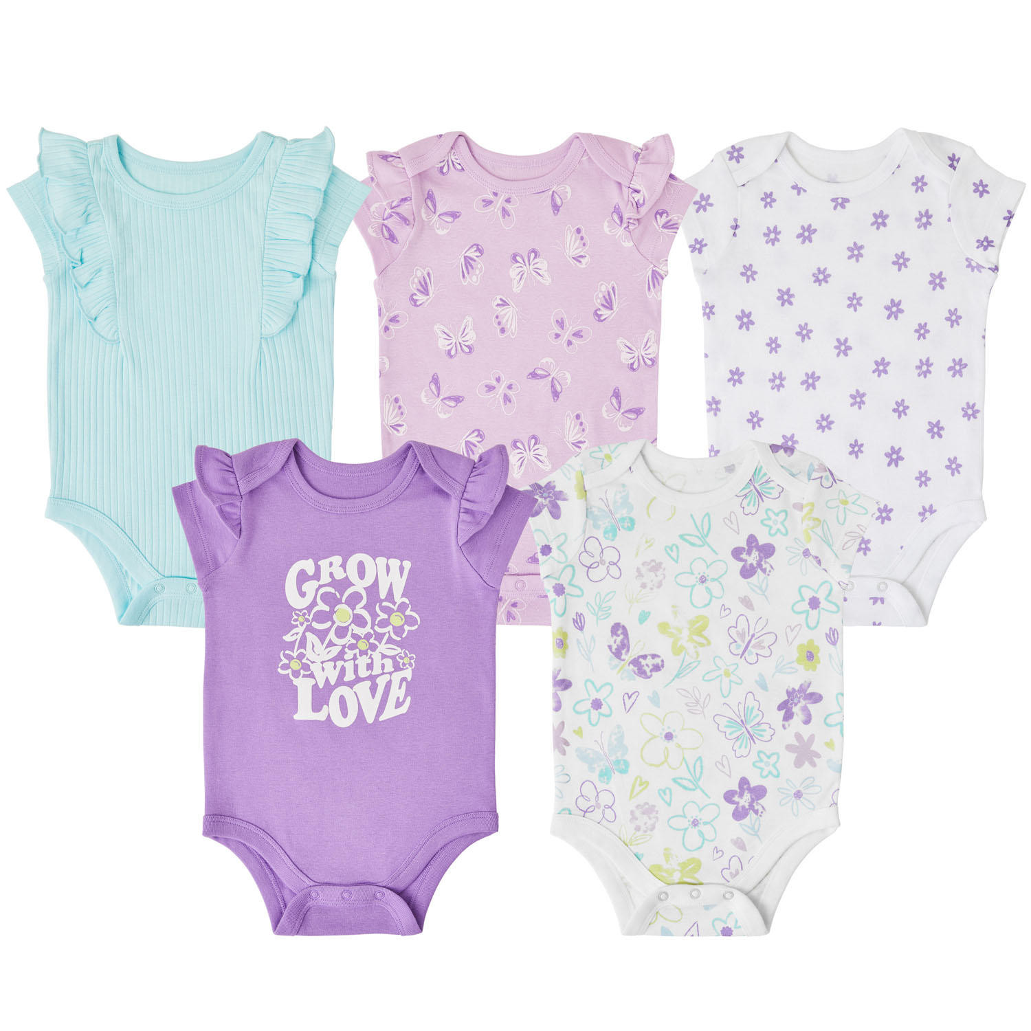 Member's Mark Baby 5 Pack Bodysuits | Sam's Club