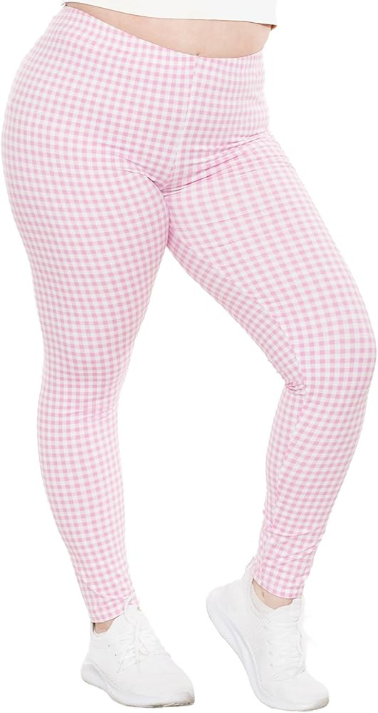 STRETCH IS COMFORT Women's and Plus Size Oh So Soft Knee & Full Length Leggings | Lots of Prints ... | Amazon (US)