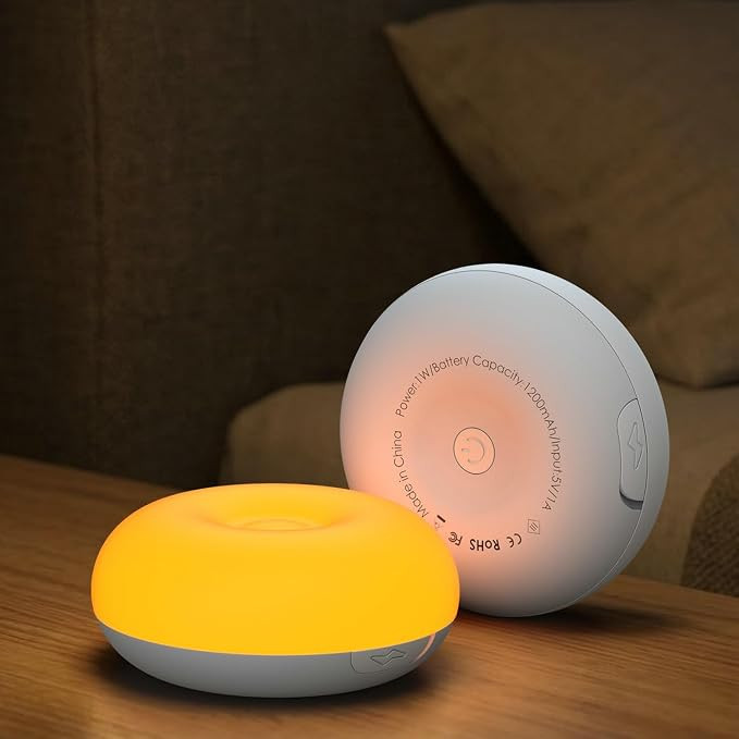 Baby Night Light 1800K No Blue Light, Nursery Night Egg Light for Breastfeeding,Amber BPA-Free Si... | Amazon (US)