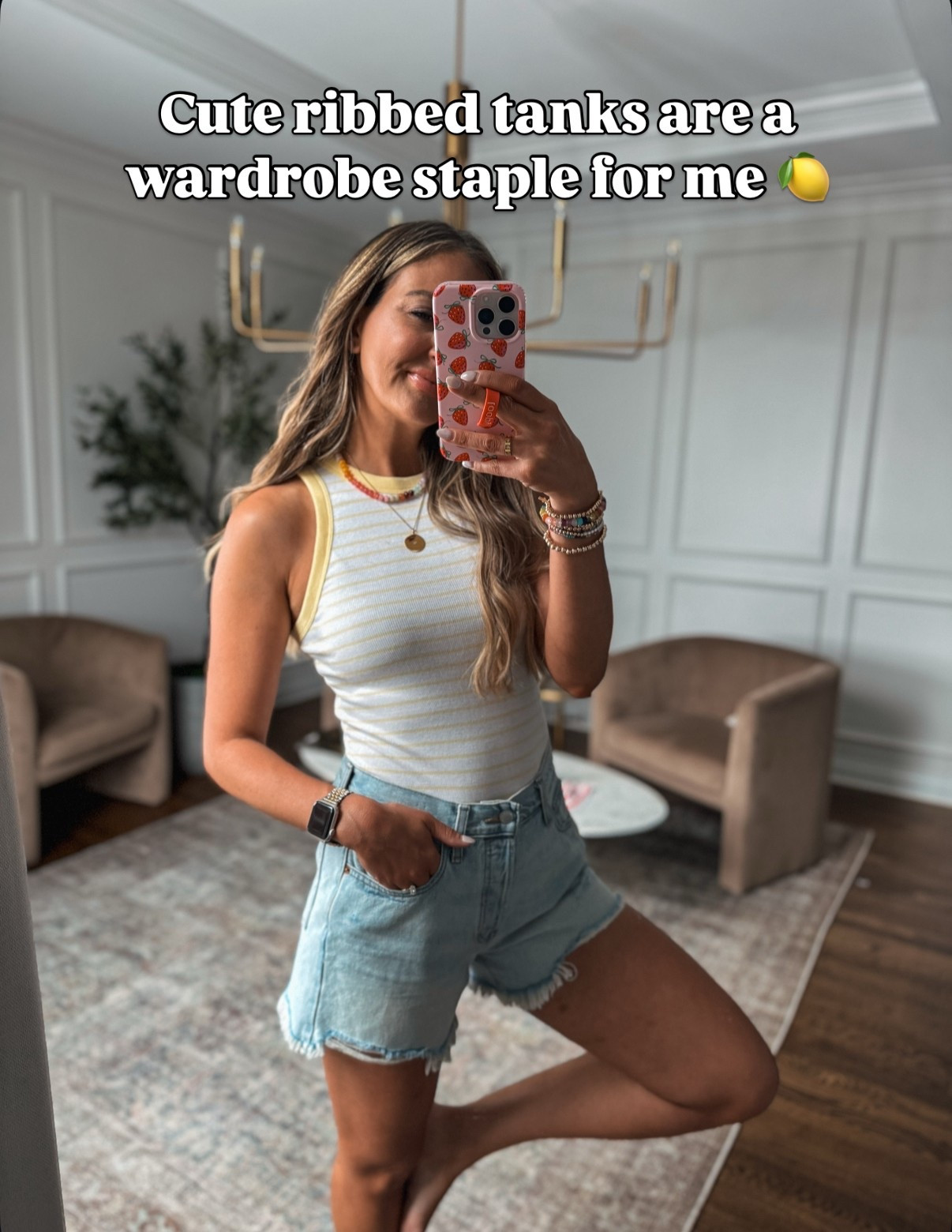 Cute ribbed tank and jean shorts! Small in the top and I sized down to a 4 in the shorts 



#LTKFindsUnder50 #LTKStyleTip