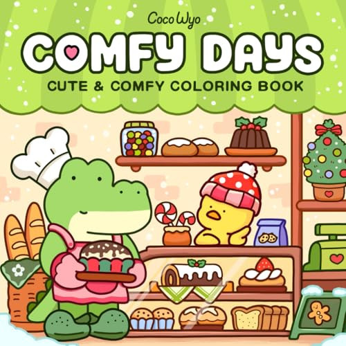 Comfy Days: Coloring Book for Adults and Teens Featuring Super Cute Animal Characters in Cozy Hygge Moments for Relaxation (Cozy Spaces Coloring) | Amazon (US)
