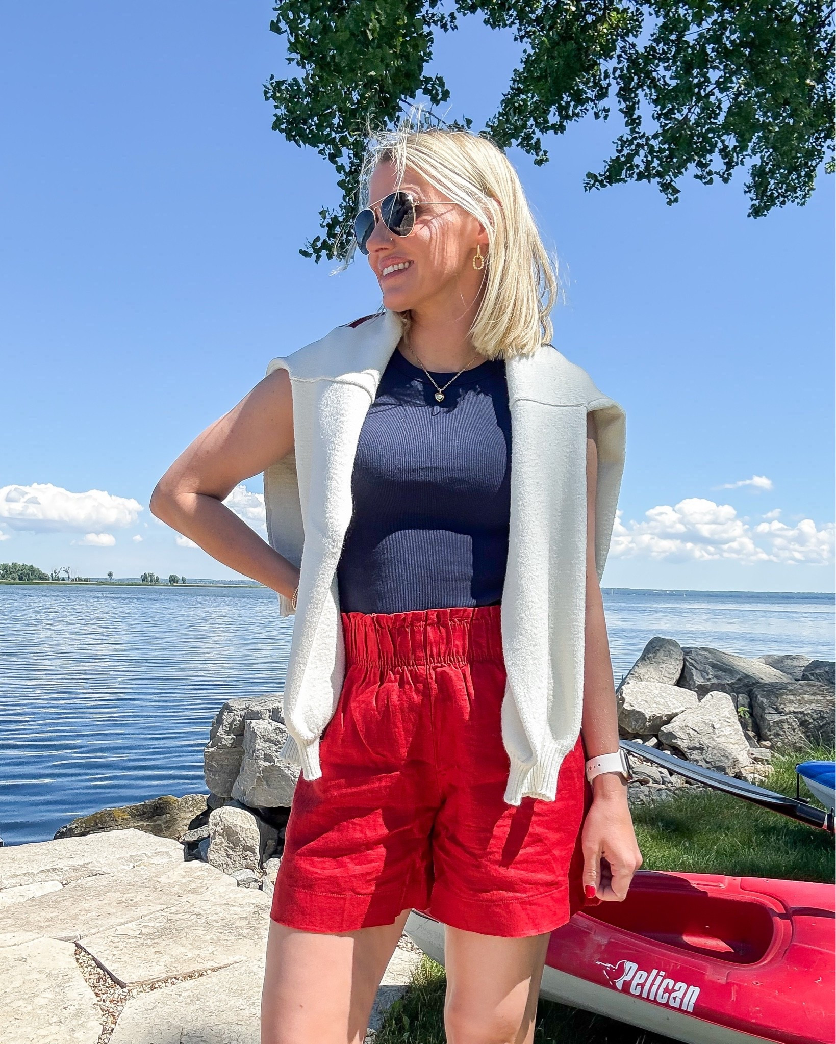 These red shorts from Quince are some of my favorite summer shorts! 
I’m wearing an xsmall.

#LTKootd #LTKOver40 #LTKPetite
