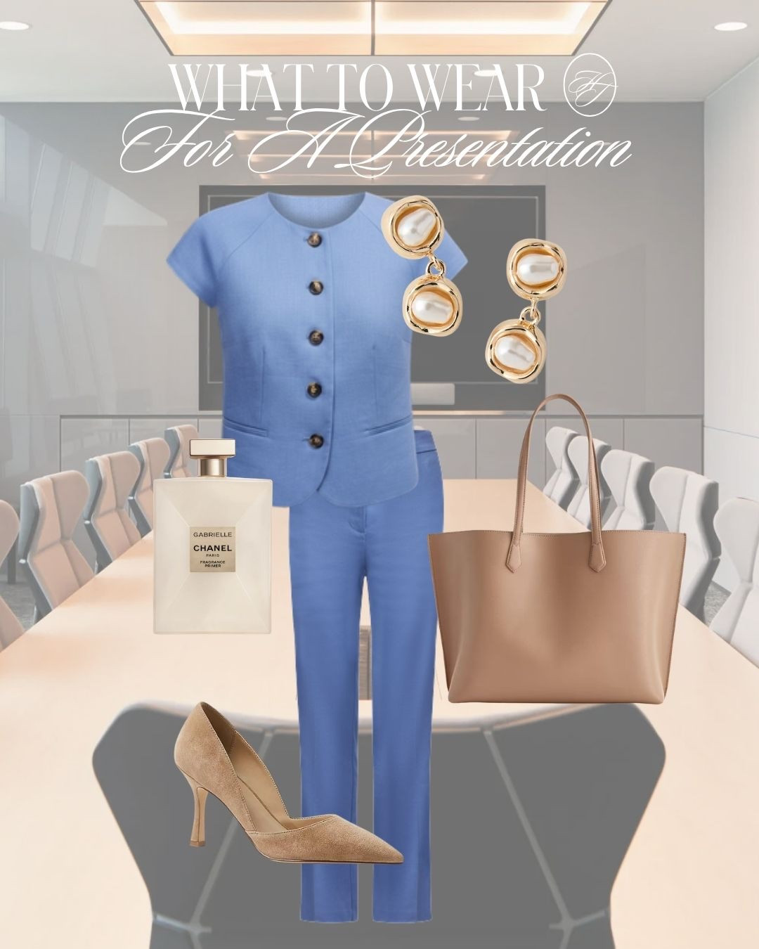 @anntaylor Power dressing but make it effortless 🤍
The soft blue + cream combo feels polished without being too harsh—perfect when you want to look confident but still approachable.

Outfit formula:
Structured sleeveless blazer top + tailored wide leg trousers + neutral heels + classic tote + gold statement earrings

Everything is linked in this LTK post ✨

#workwearstyle #businesscasualoutfits #officeoutfitideas #corporatestyle #workingmomstyle

#LTKWorkwear #LTKootd #LTKmomlife