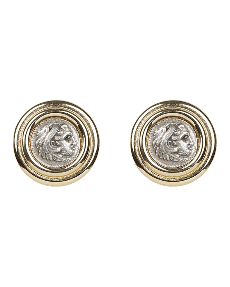 Ben-Amun Roman Coin Clip Earrings | Neiman Marcus
