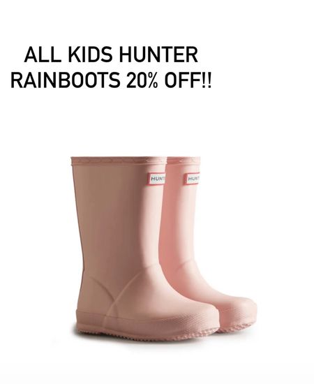 Hunter rainboots 20% ott
Kids rainboots 20% off



#LTKbaby #LTKkids #LTKfamily