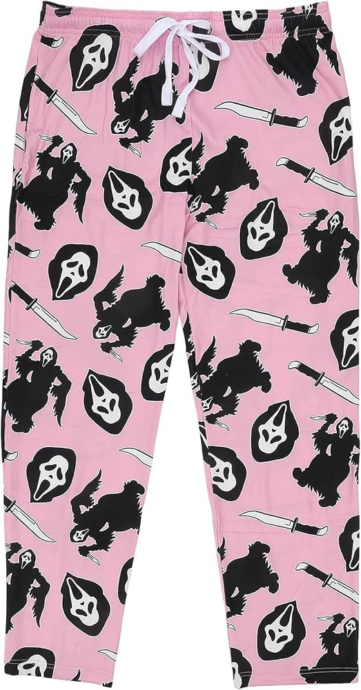 Bioworld Ghostface All-Over Print Women’s Pink Sleep Pajama Pants | Amazon (US)
