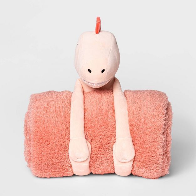 Dinosaur Throw Buddy Pink Pillow - Pillowfort™ | Target