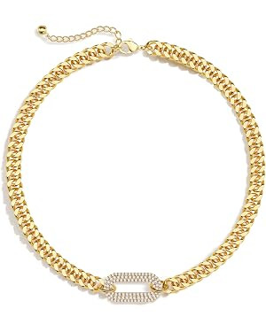 Moodear Gold Necklace for Women Trendy - Chunky Cuban Link Chain Choker Hypoallergenic Trendy Nec... | Amazon (US)