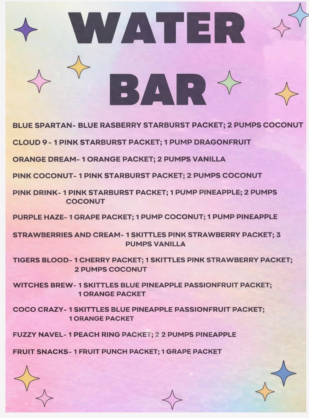 Teacher appreciation idea! Water tok bar! Cute cups, flavor packets, and flavor syrups to make a fun drink! 🤩

#LTKfoodie #LTKdayinmylife