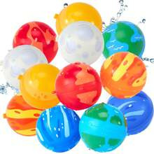 Reusable Water Balloons For Kids PCS Refillable Water Ball Quick Fill Splash Balls For Summer Beach Toys Outdoor Activities Pool Toy For Boys Girls Ag | SHEIN