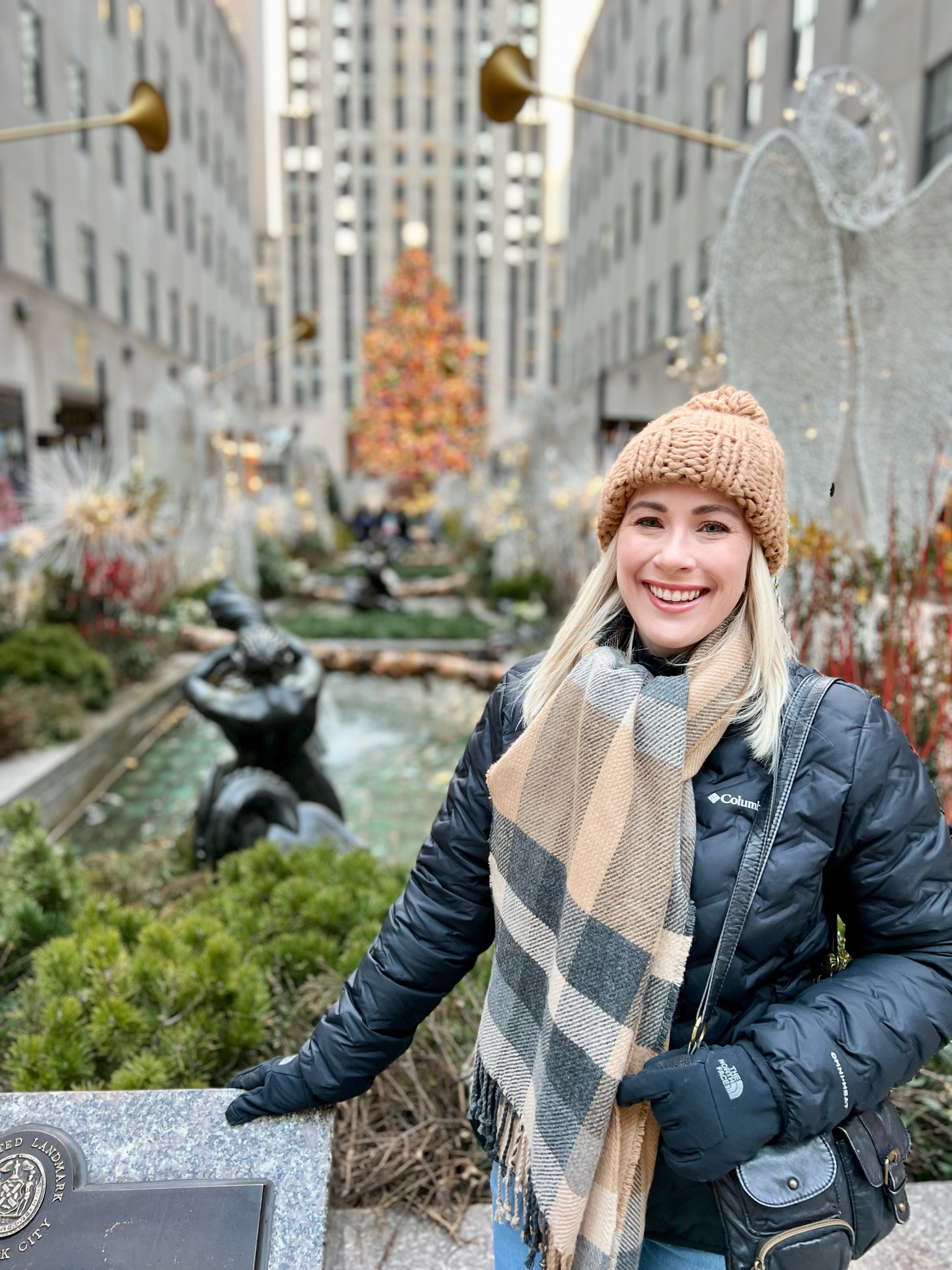 What to wear in NYC for Christmas! Womens warm outfit for walking around New York City during the holidays. This Columbia jacket is super warm and easy to pack. A warm hat and scarf are a must as well as comfy shoes and a crossbody bag! Size up in the jacket for layering  

#LTKSeasonal #LTKHoliday #LTKtravel