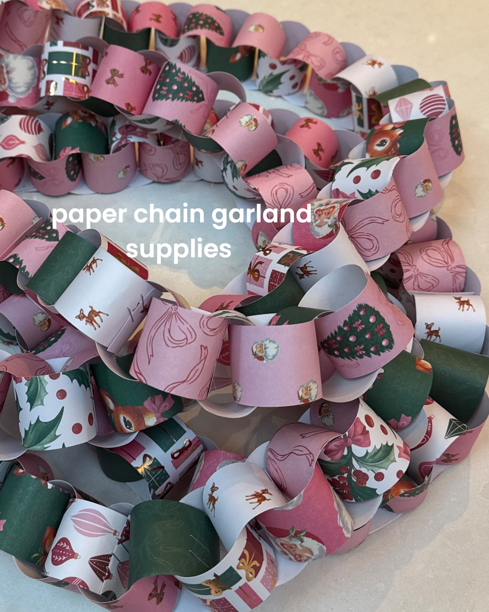 Holiday paper chain garland 

#LTKKids #LTKHoliday #LTKHome