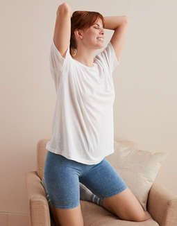 Aerie Distressed Boyfriend Tee | American Eagle Outfitters (US & CA)