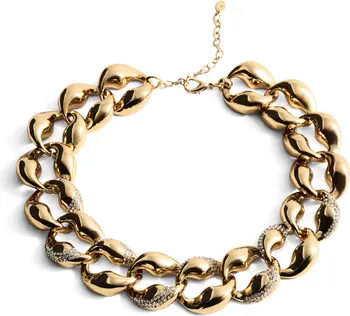 MANGO Crystal Embellished Collar Necklace | Nordstrom | Nordstrom