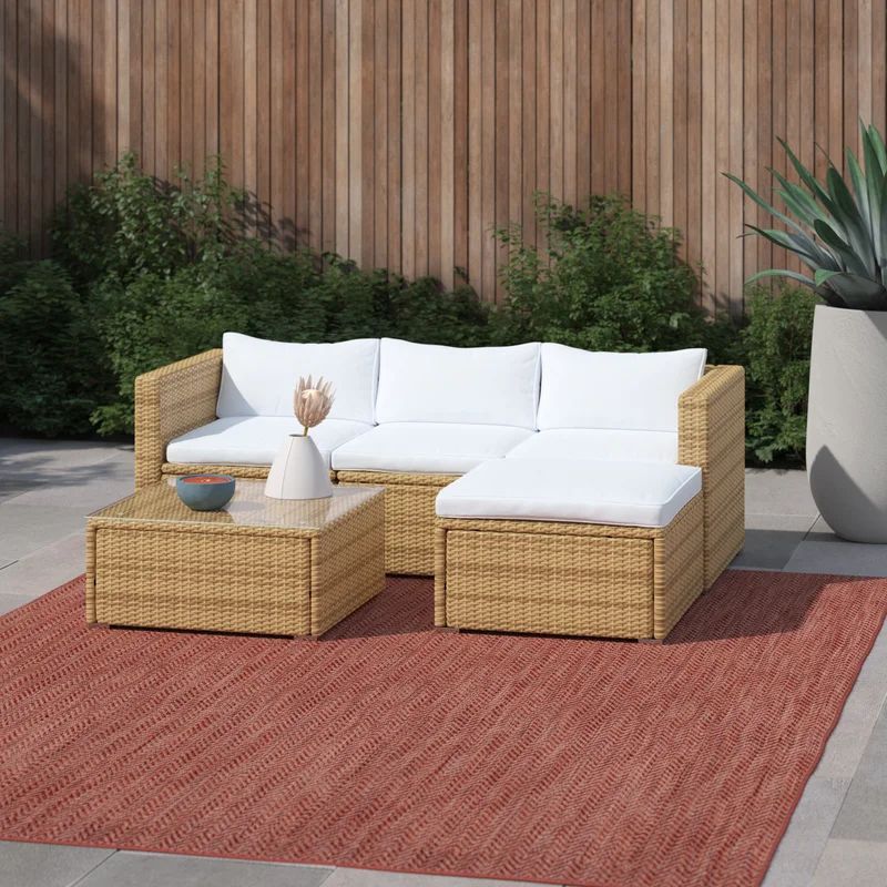 Oxley 3 - Person Outdoor Seating Group with Cushions | Wayfair North America