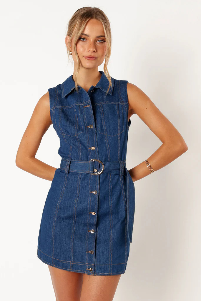 Parker Mini Dress - Denim | Petal & Pup (US)