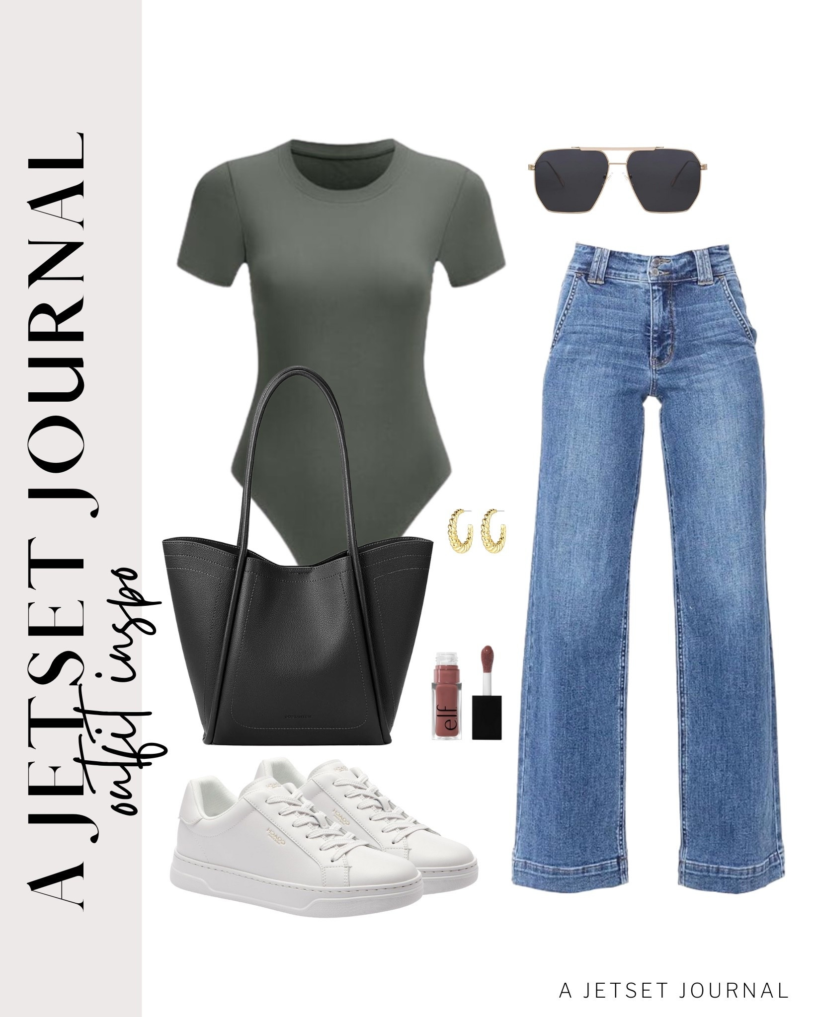 Here's a bodysuit and jeans combo you'll love for everyday wear!
wide leg jeans, short sleeve bodysuit, elf lip oil, trendy look, viral products, casual outfit idea, how to style, ways to style, transitional style, amazon fashion, affordable style, shoe inspo, transitional outfit

#LTKSeasonal #LTKStyleTip #LTKU