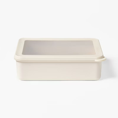 6c Plastic Food Storage Container Cream - Figmint™: Recycled PET, Dishwasher & Microwave Safe | Target