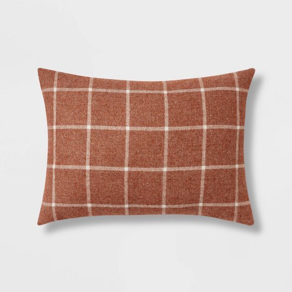 Windowpane Plaid Throw Pillow - Threshold™ | Target