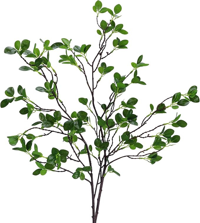 Amazon.com: Whonline 43.3inch Artificial Greenery Stems, 2pcs Artificial Greenery Faux Branches f... | Amazon (US)