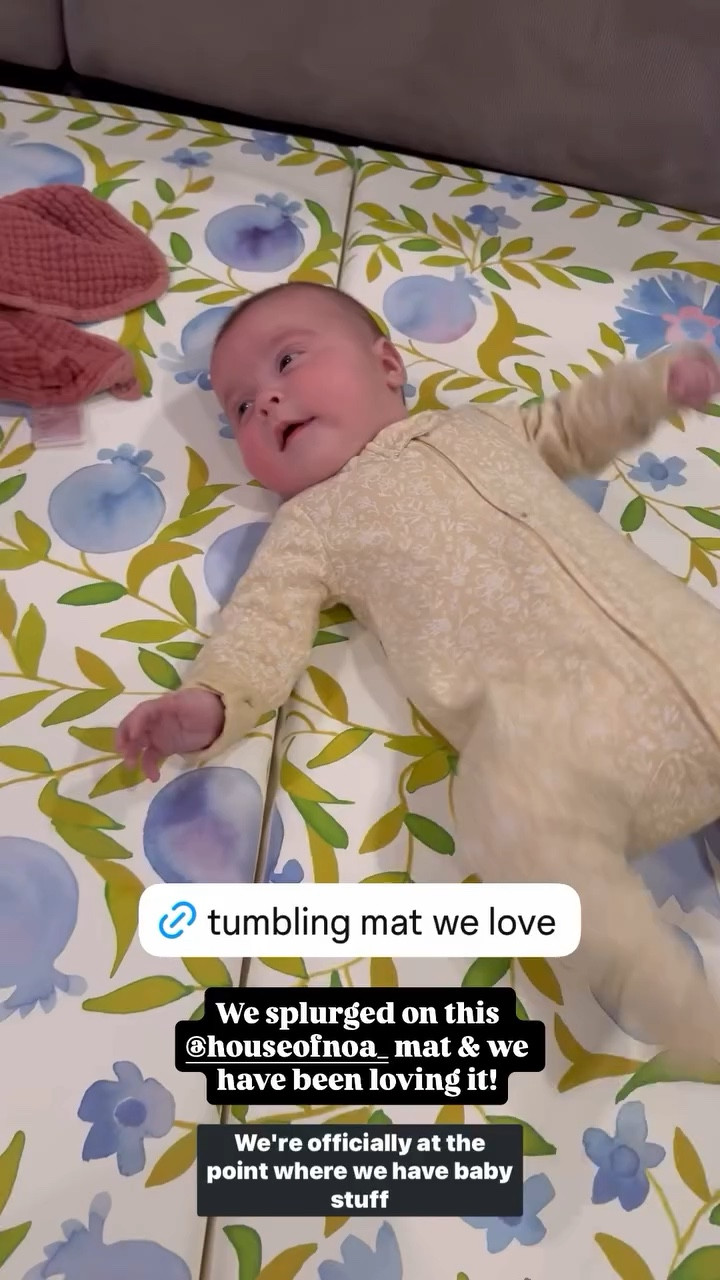 We splurged on this @houseofnoa_ mat & we have been loving it!