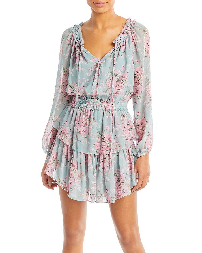 Silk Printed Popover Dress | Bloomingdale's (US)