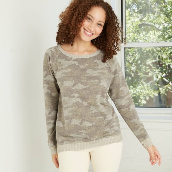 Women's Camo Print Sweatshirt - Knox Rose™ Camo | Target