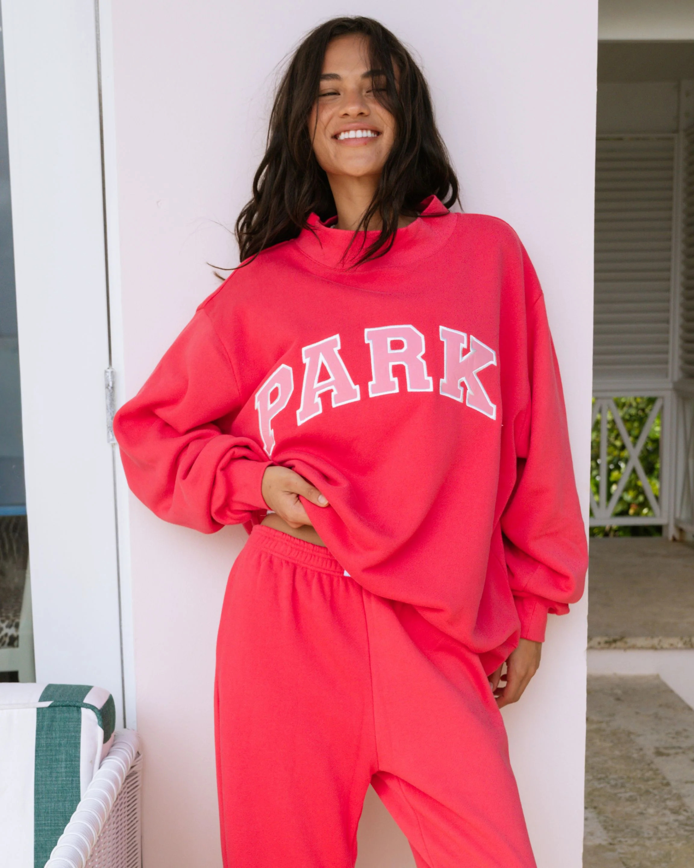 Preorder Varsity Mockneck - Flamingo | Parke