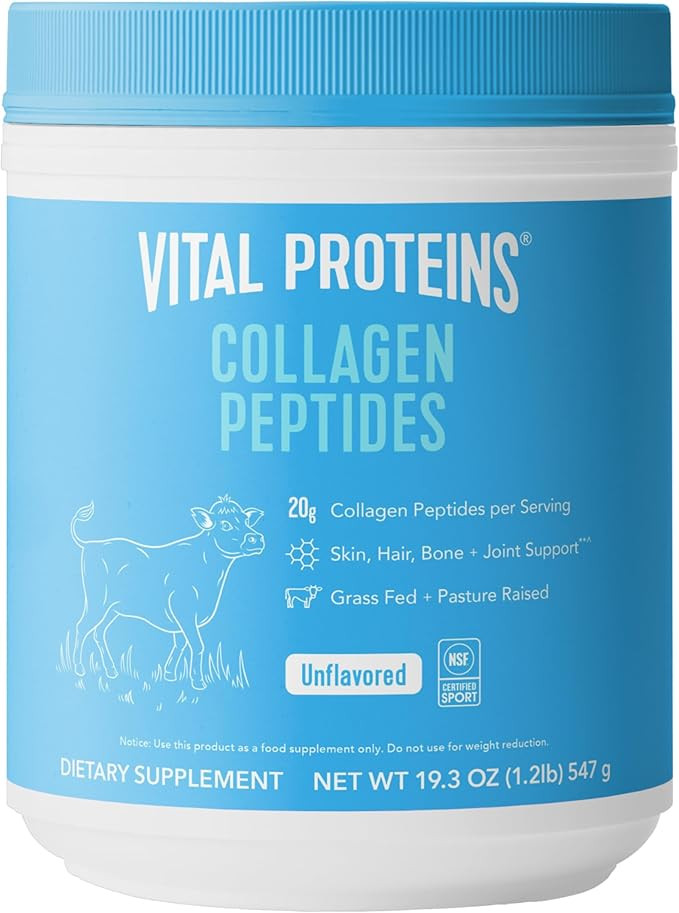 Vital Proteins Collagen Peptides Powder - Grass Fed Collagen Peptides for Hair, Nail, Skin, Bone ... | Amazon (US)