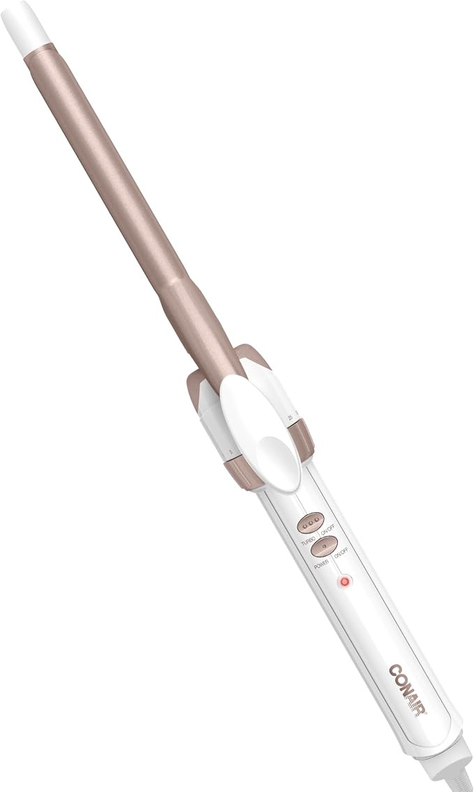 Conair Double Ceramic ½-Inch Curling Iron, ½-Inch Barrel Creates Spiral Curls, Hair Curler for ... | Amazon (US)