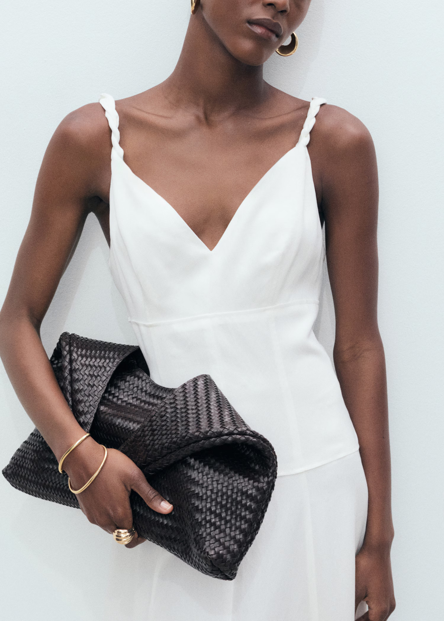 V-neckline long dress | Mango (US/MX/AU)