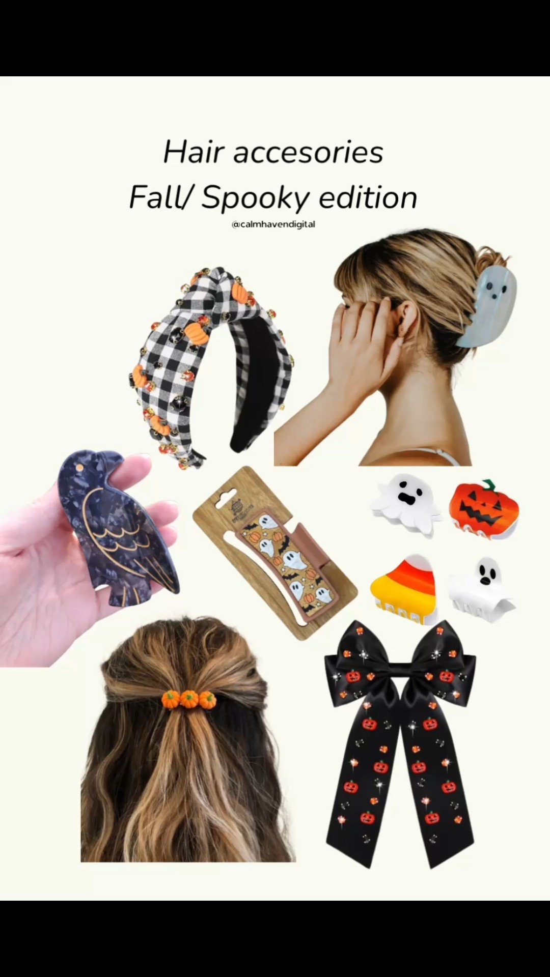 🎃👻 Fall hair just got a spooky upgrade! Rounded up my favorite autumn + Halloween hair accessories — think plaid headbands, pumpkin hair ties, ghost claw clips, candy corn barrettes, and the cutest spooky bows. Perfect for pumpkin patch days, fall events, or just adding a festive touch to your everyday look. Tap to shop everything linked on this post and bring cozy + spooky vibes to your hairstyles this season! ✨

#LTKHalloween #LTKFallSale #LTKSeasonal