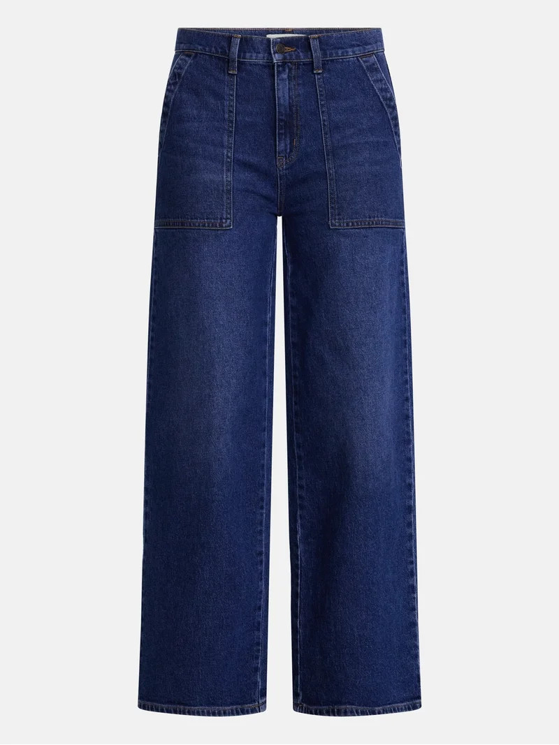Scenario Women's High Rise Utility Jeans, 31" Regular and 29" Short Inseam, Sizes 0-20 | Walmart (US)