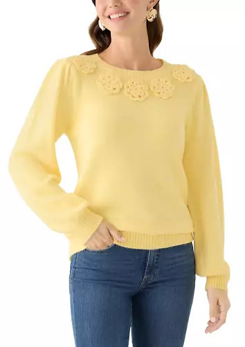 Women's Floral Appliqué Sweater | Belk