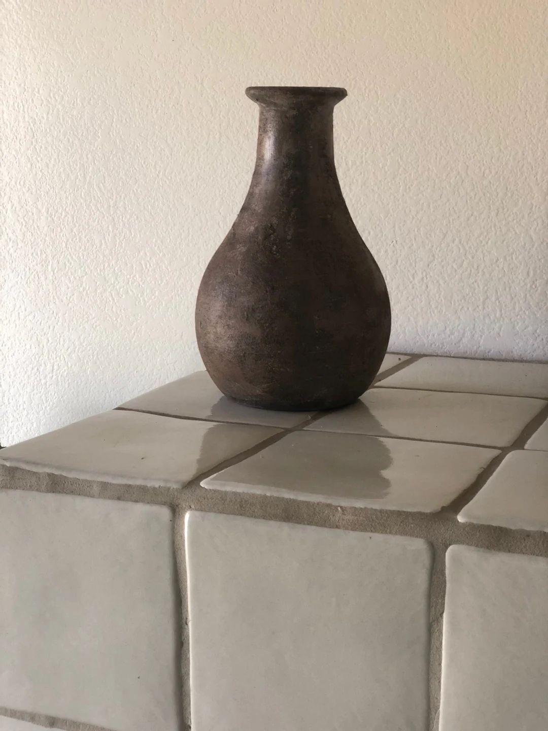 Aged Vase Old Vessel Antiqued Pot Rustic Decor Boho House Warming Gift Old Olive Jar Natural Ston... | Etsy (US)