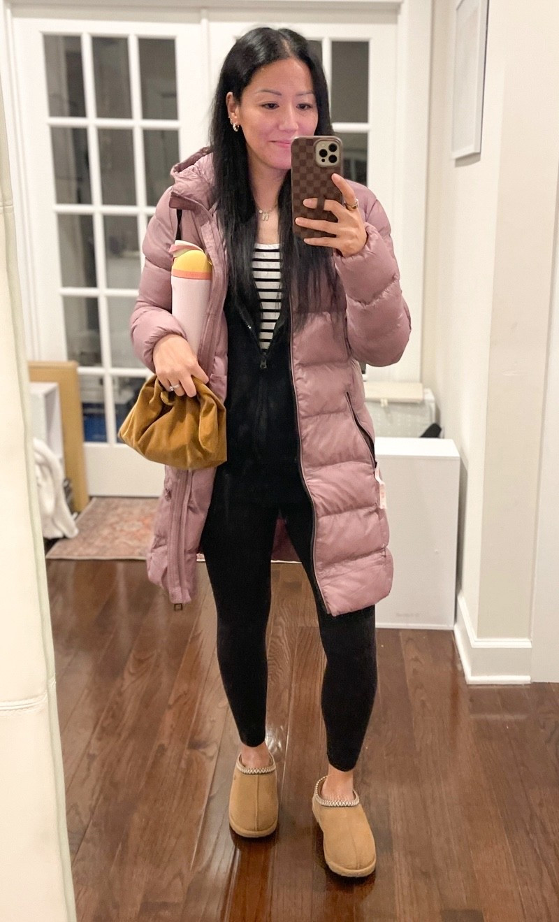 Exact coat is 32 degrees 
Size small tank
Size small leggings
Kids size 6 Tasmans (fit women’s size 8)


#LTKOver40 #LTKootd #LTKFindsUnder50