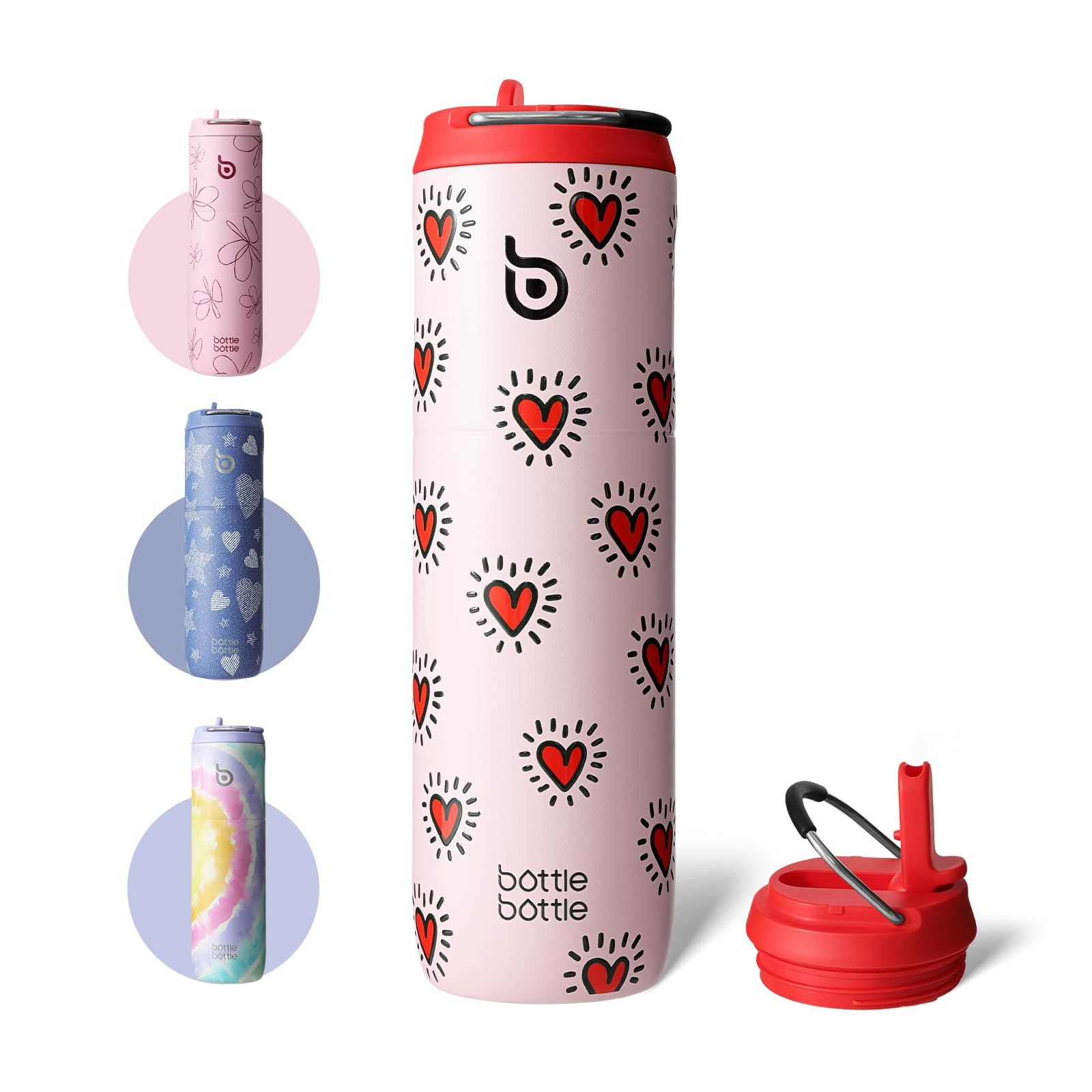 BOTTLE BOTTLE Insulated Stainless Steel Water Bottle 750 ml with Straw, Lid and Handle – Leak-P... | Amazon (DE)