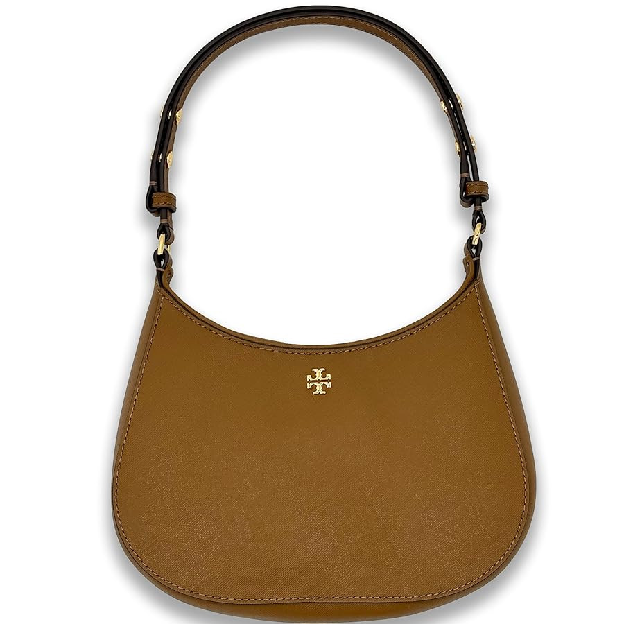 Tory Burch 150258 Emerson Moose Brown Saffiano Leather With Gold Hardware Women's Shoulder Bag | Amazon (US)