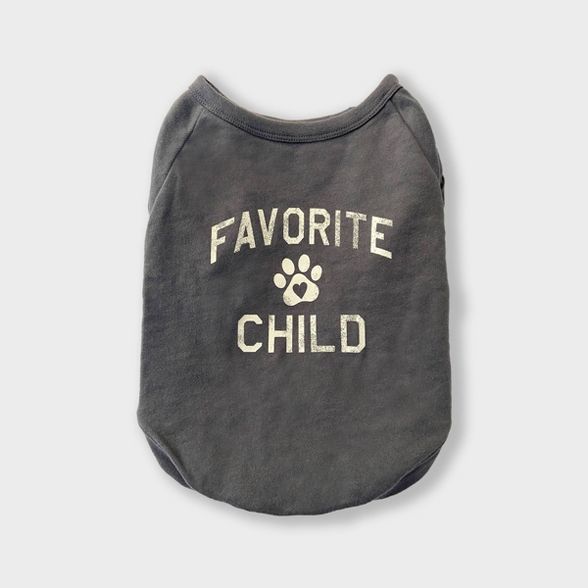 Grayson Pup 'Favorite Child' Graphic Dog Pullover - Gray | Target