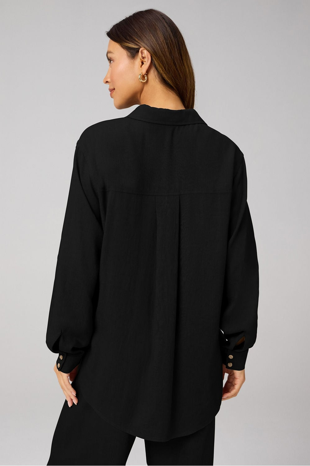 Lifestyle Linen Oversized Button-Up Shirt | Fabletics