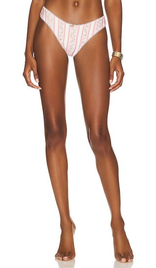 Rosette Scoop Bikini Bottom in Baby Pink Multi | Revolve Clothing (Global)