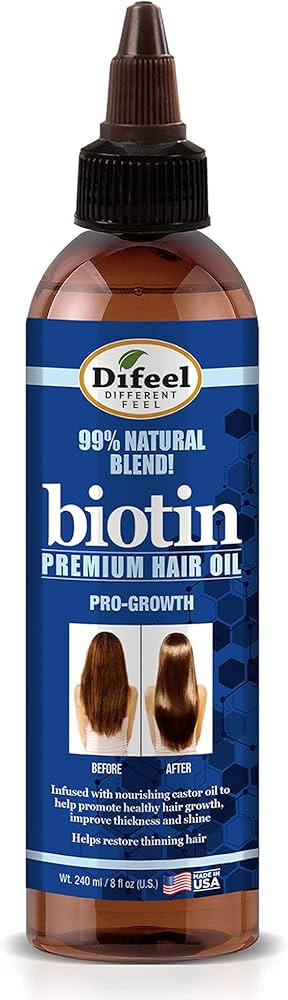 Difeel Biotin Progrowth Premium Hair Oil 8 oz. | Amazon (US)