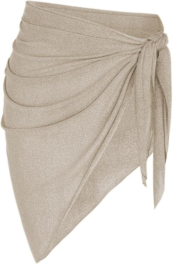 ZAFUL Women's Sarong Coverups Beach Wrap Sheer Bikini Wraps Chiffon Cover Ups for Swimwear | Amazon (US)