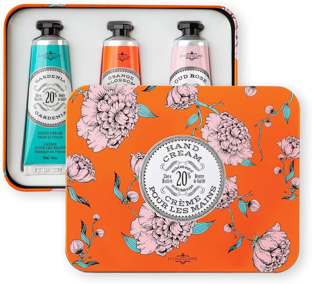 La Chatelaine Hand Cream Gift Set for Women, Ready-To-Gift Hand Lotion, Travel Size, Natural Hand... | Amazon (US)