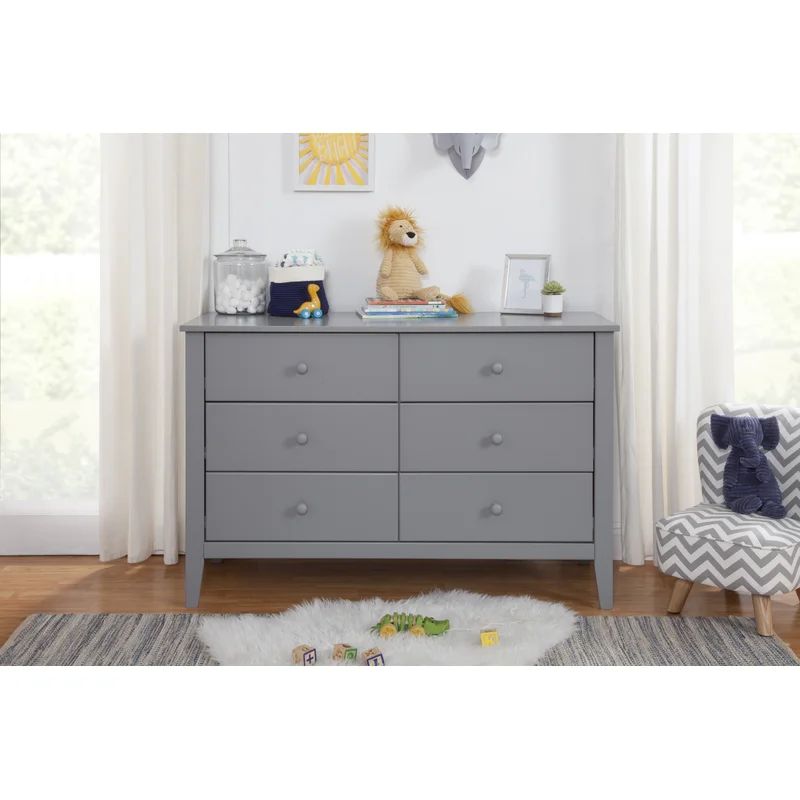 Morgan 6 Drawer Double Dresser | Wayfair North America