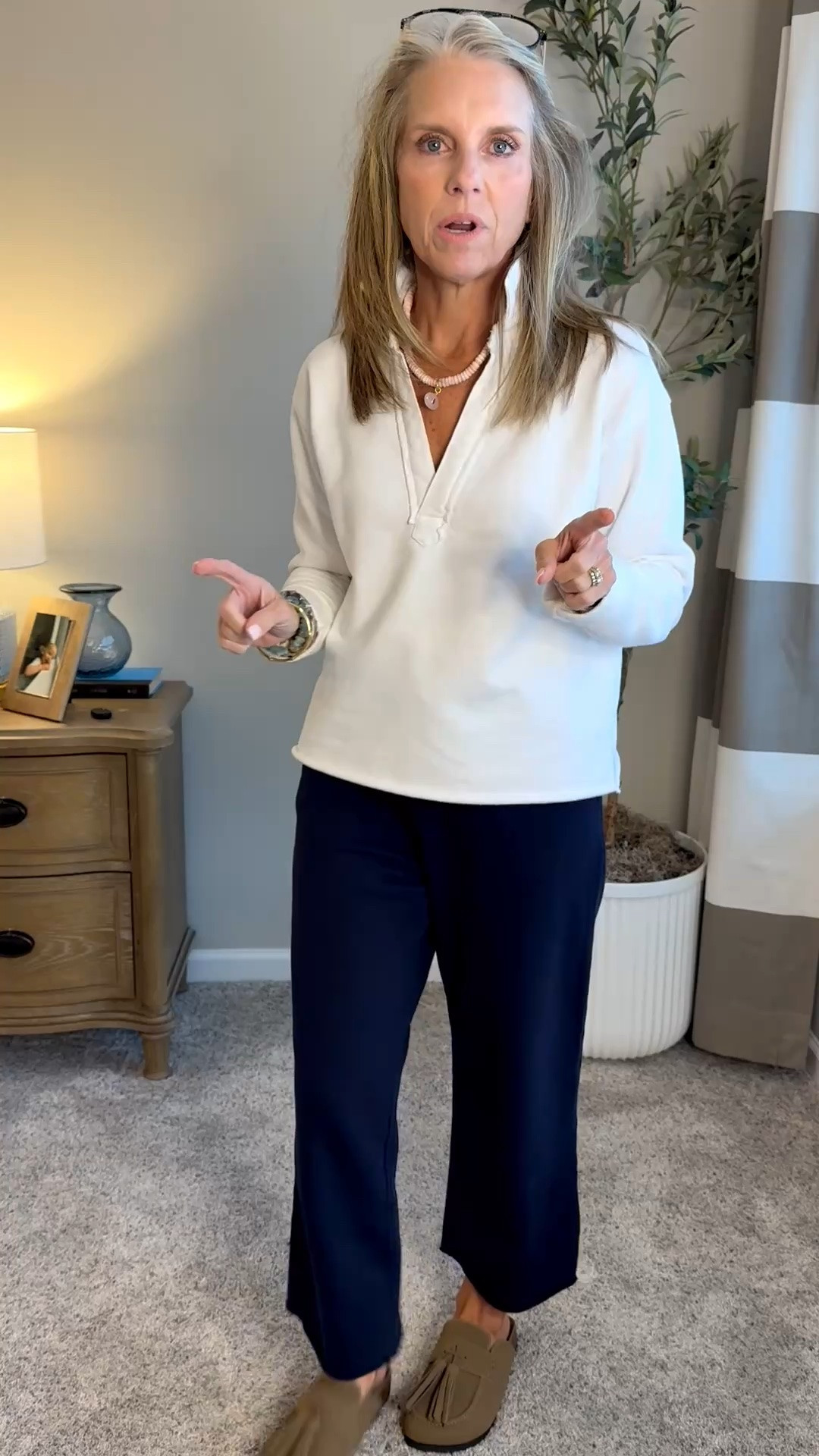 This is my fall uniform until further notice. Grabbing every color in the pants and shirt and the shirt comes in other styles. Grabbing those too. Wearing XS top and small pants. The shoes are perfect with a cropped pant and super comfy. @Quince @Shushop

#LTKgrwm #LTKootd #LTKOver40