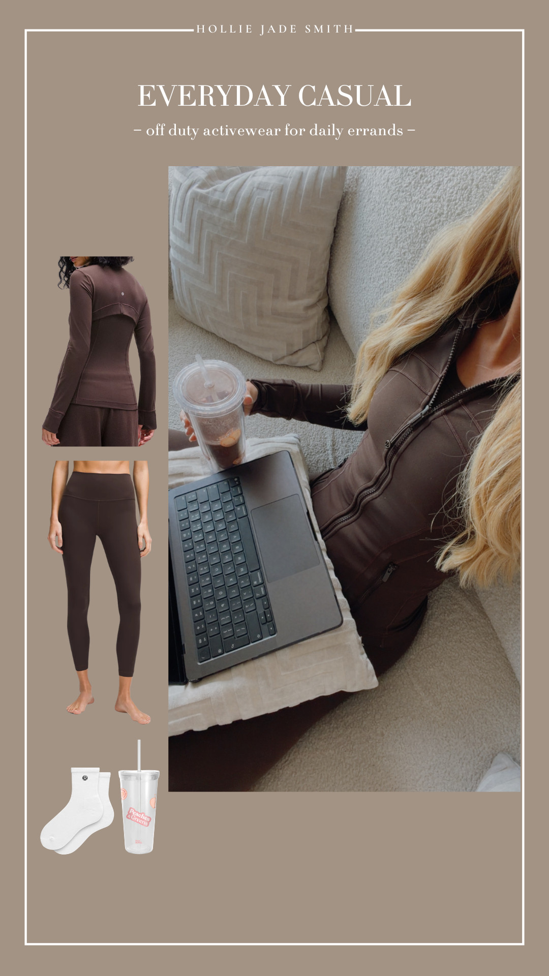 Everyday Casual | Spring Outfits. 

You already know how much I adore my Lululemon Align sets. I've been a customer for years and personally nothing else has been able to top their Align material. I want my activewear to blend seamlessly into my everyday wardrobe, from workouts, running errands, travel, working from home, to meeting a friend for a coffee. Sets that still look and feel put-together with zero effort. 




|| Lululemon Align Leggings, Espresso Align Top, Lululemon Espresso Set, Pilates Outfit, Gym Outfits, Brown Workout Set, Lululemon Favourites, Bestselling, Lululemon Espresso Define Jacket. 

 #LTKuk #LTKspring #LTKeurope