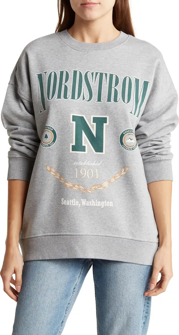 Nordstrom Athletic Department Organic Cotton Blend Sweatshirt | Nordstrom Rack
