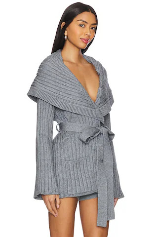 GUIZIO Tullia Slouchy Cardigan in Heather Grey from Revolve.com | Revolve Clothing (Global)