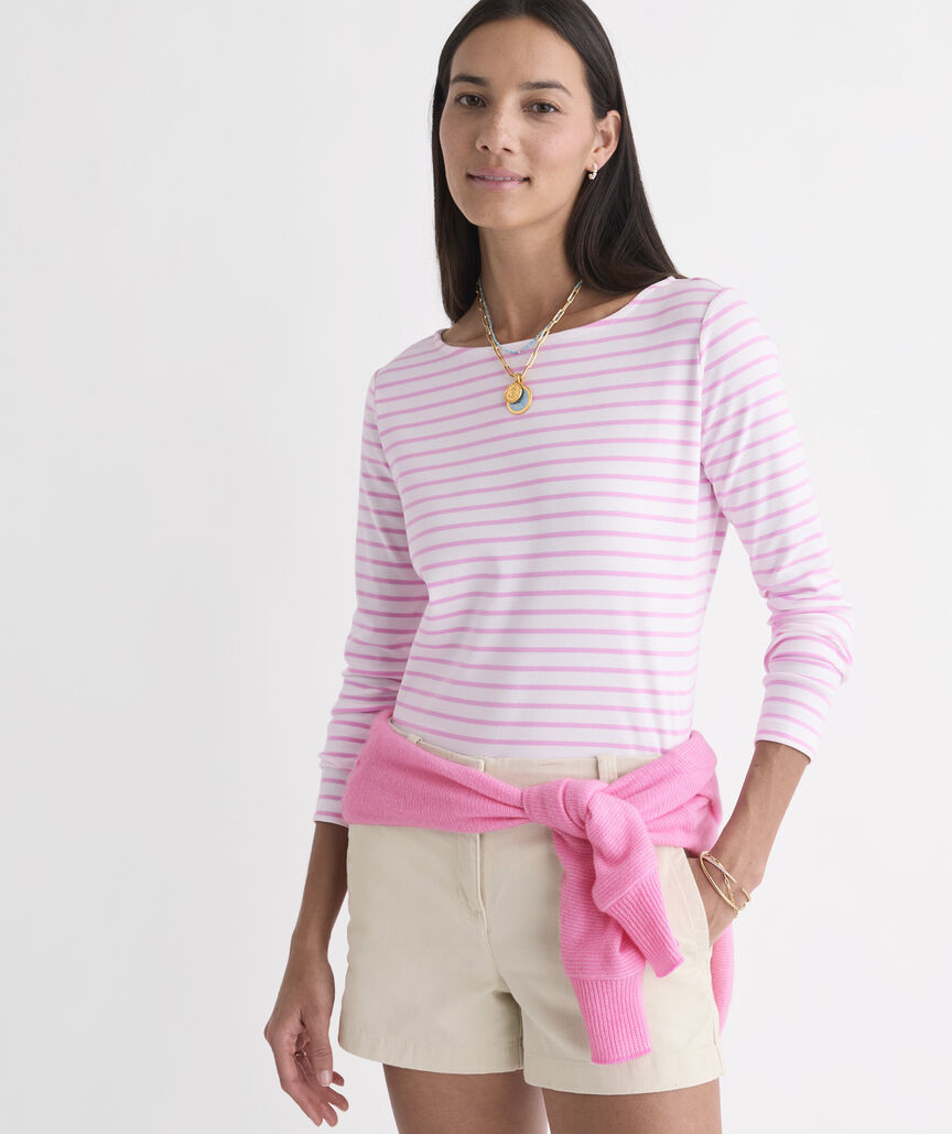 Deluxe Boatneck Tee | vineyard vines